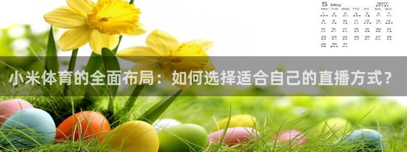 小米体育的全面布局：如何选择适合自己的直播方式？